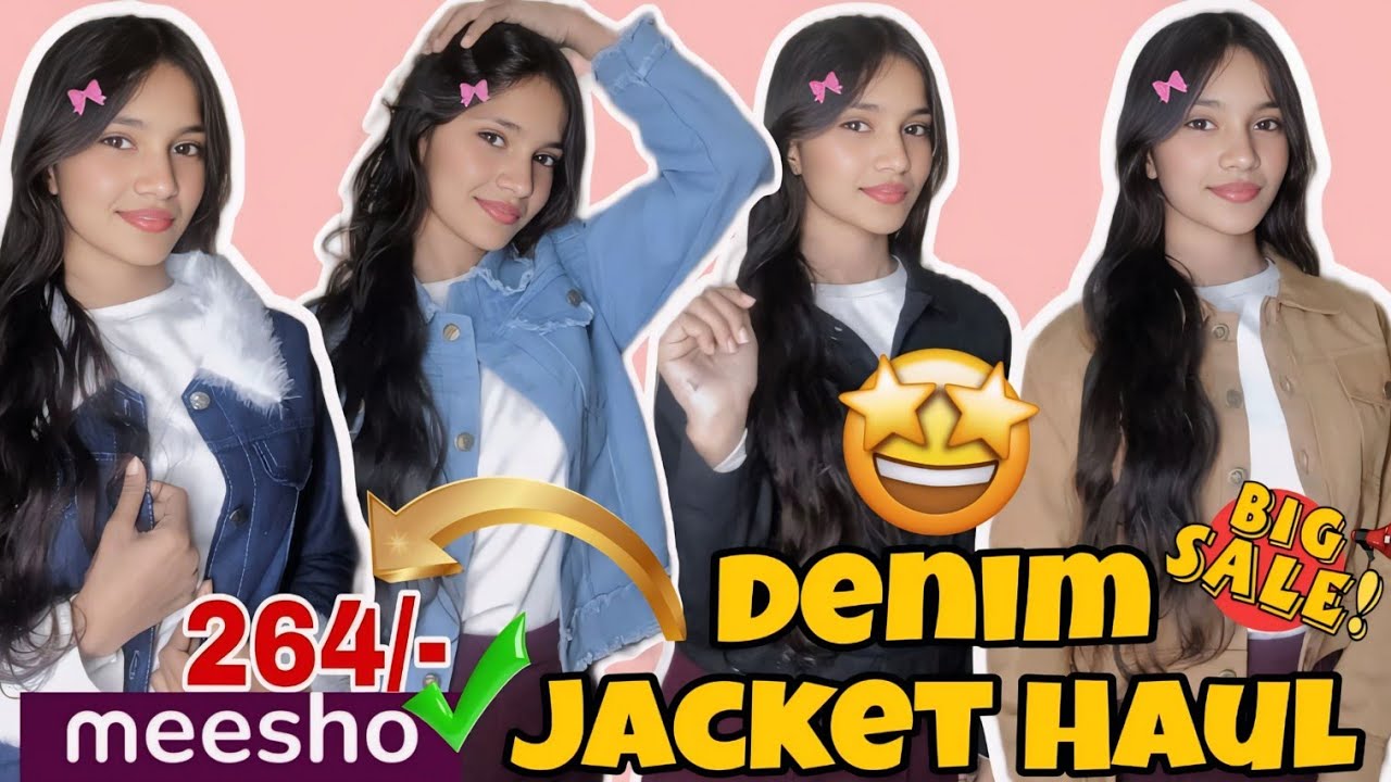₹264 Meesho Denim Jacket Haul 😱 | Real Quality Test | Honest Review 🔥