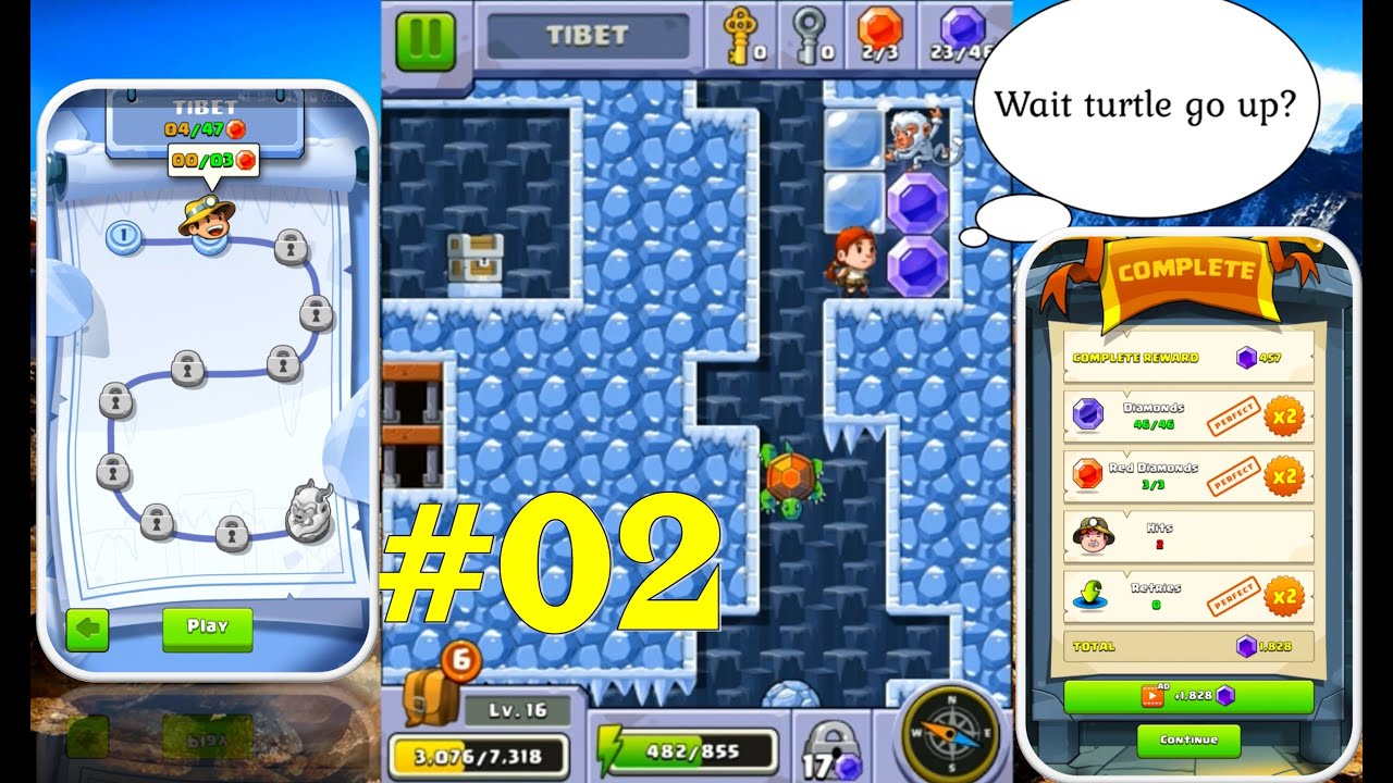 Diamond Quest: Don't Rush! Tibet I - Stage 2 - All Gems-Guide