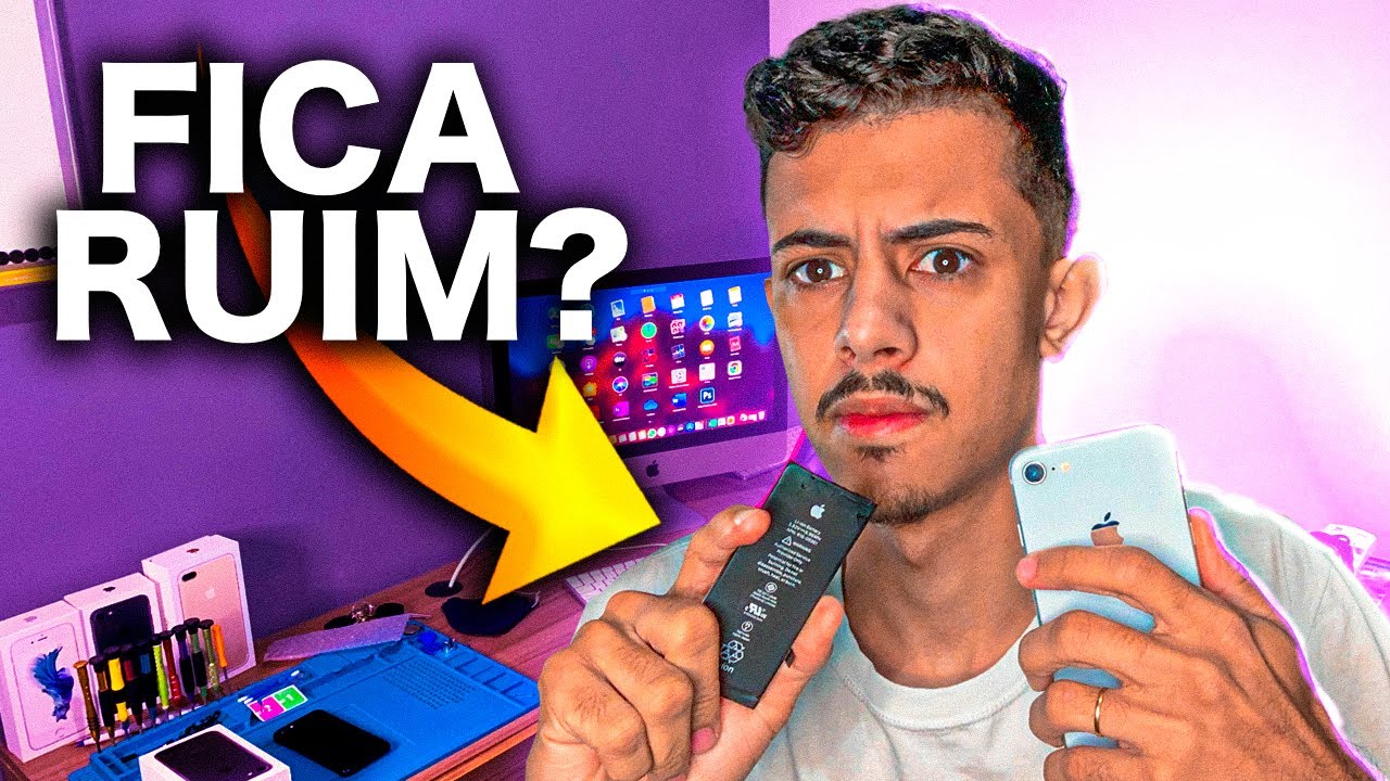 TROQUEI A BATERIA DO IPHONE 8 - VALE A PENA? | OZIEL VIDAL