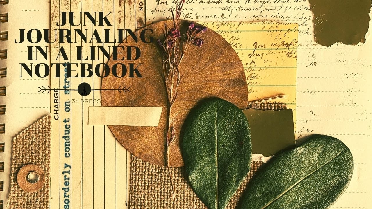 Junk Journal with Me | Ep 1 | Lined Notebook Journaling