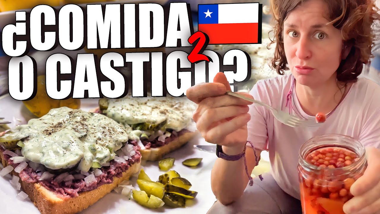 ESPAÑOLES prueban comida CHILE 🇨🇱: Clasificamos la comida chilena, Parte 2 