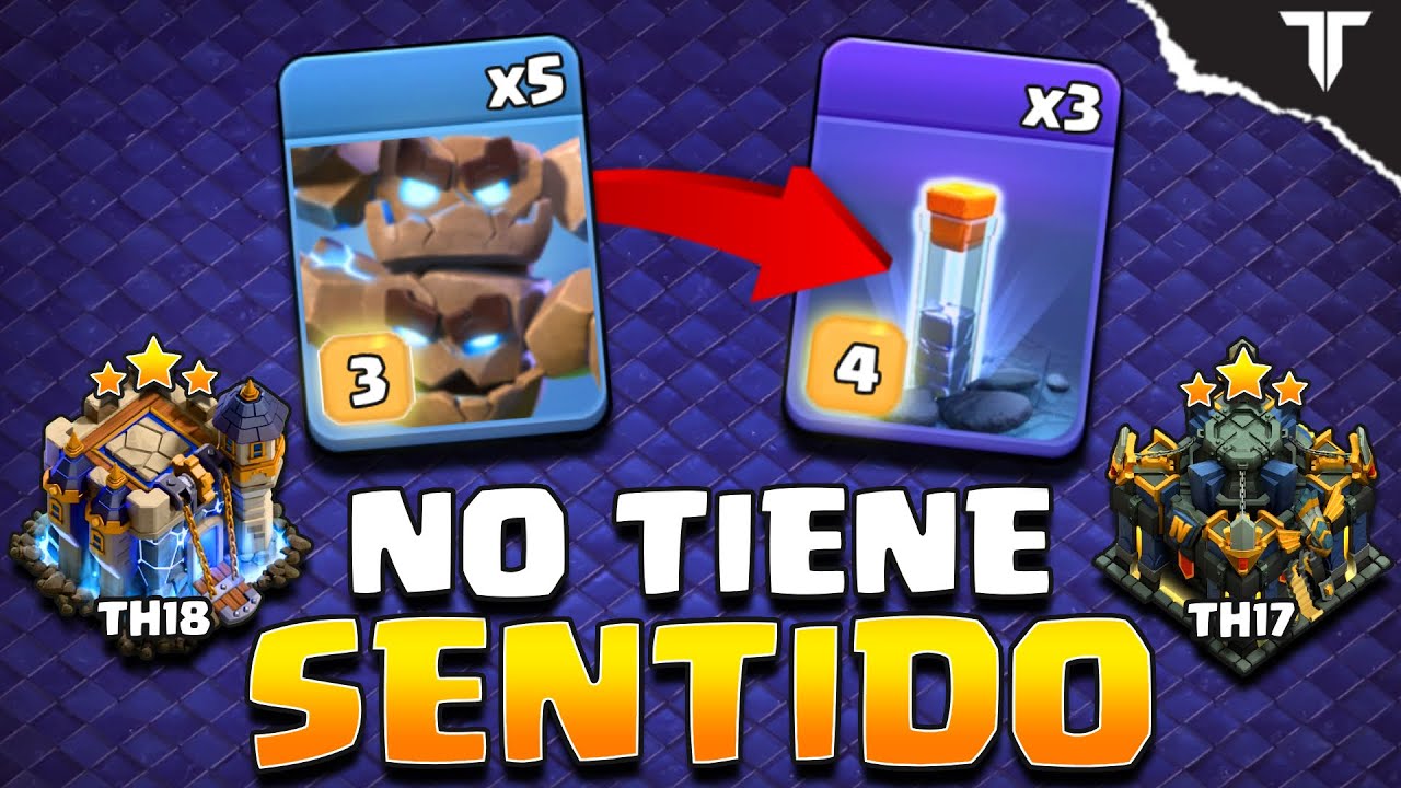 😱 ¡Este ATAQUE NO TIENE SENTIDO! Nuevos Golem Meteóricos en Clash Of Clans