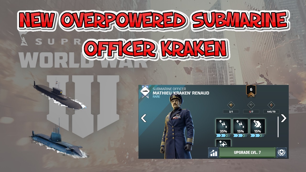 New Submarine Officer is TOO OVERPOWERED - Full Guide (Supremacy WW3)