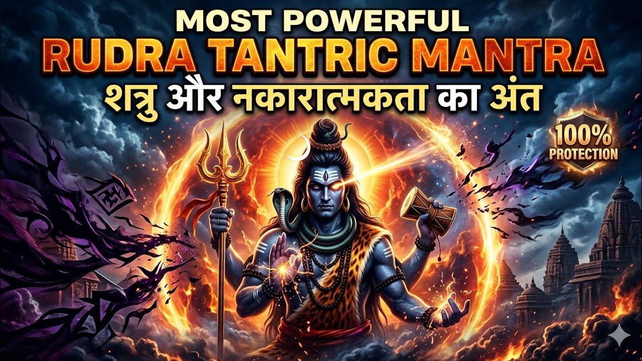 MOST POWERFUL RUDRA TANTRIC MANTRA | Destroy Negative Energy | Shiva Mantra