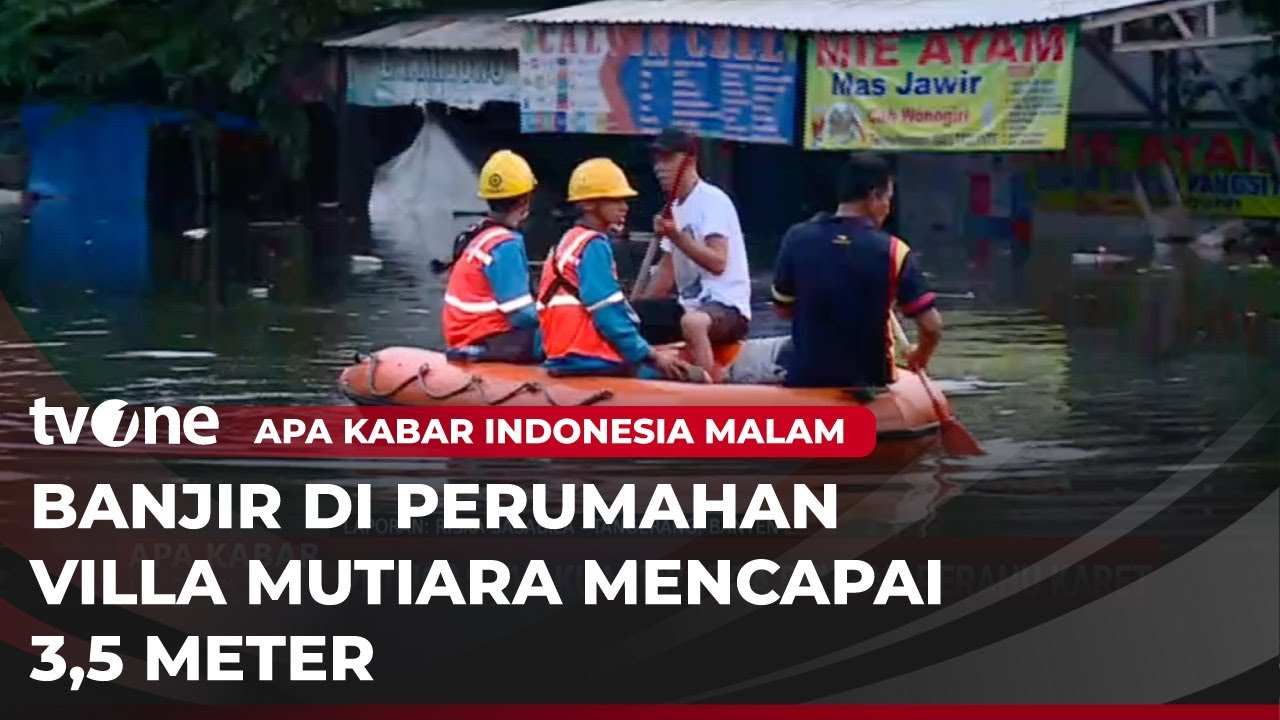 Ketinggian Banjir di Periuk Damai Mencapai 3,5 Meter, Warga Beraktivitas Gunakan Perahu Karet