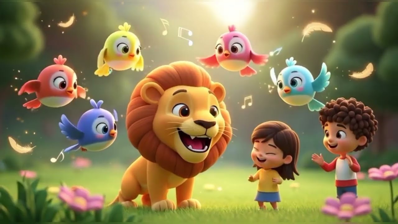 León bebé en la gran ciudad | Rimas infantiles para niños