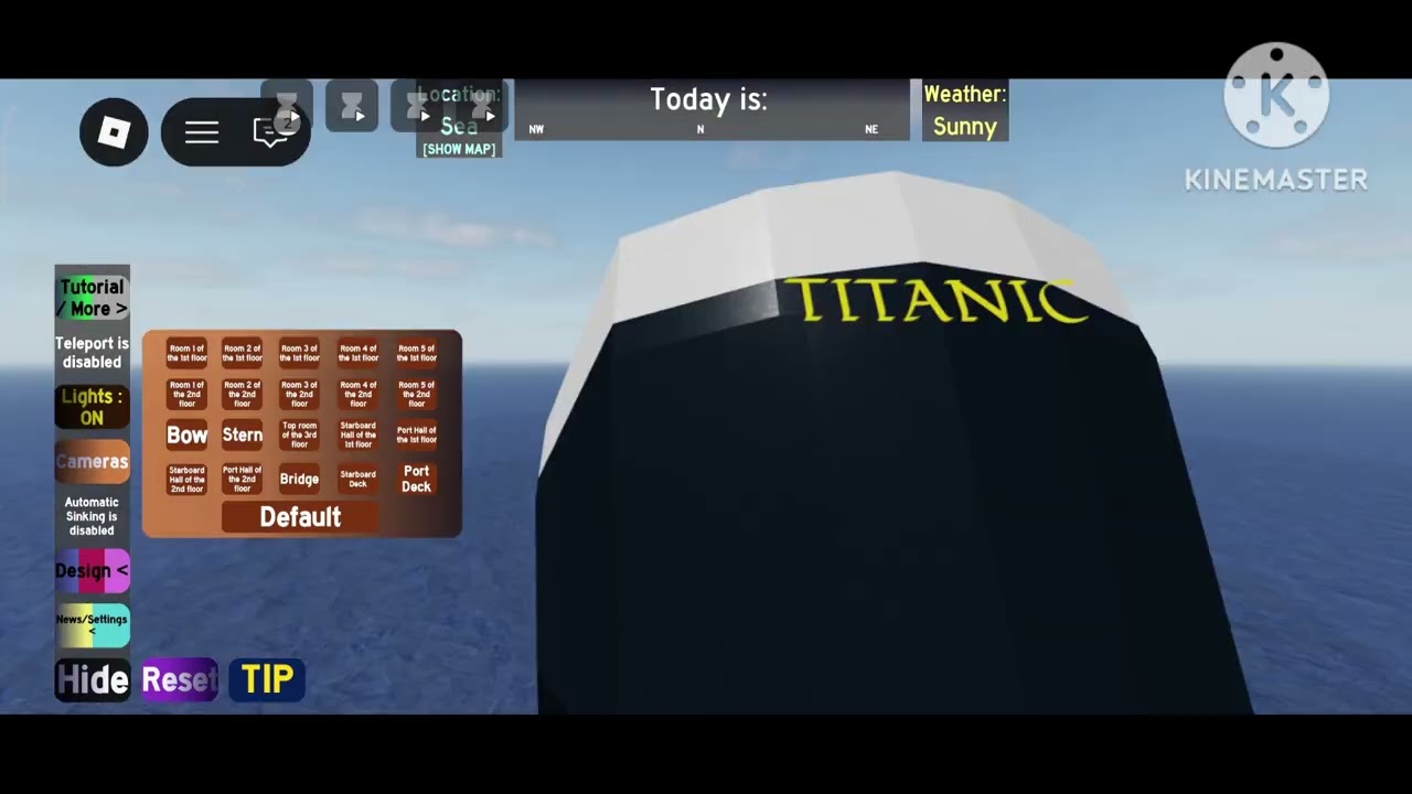 the titanic sinking remake in roblox  