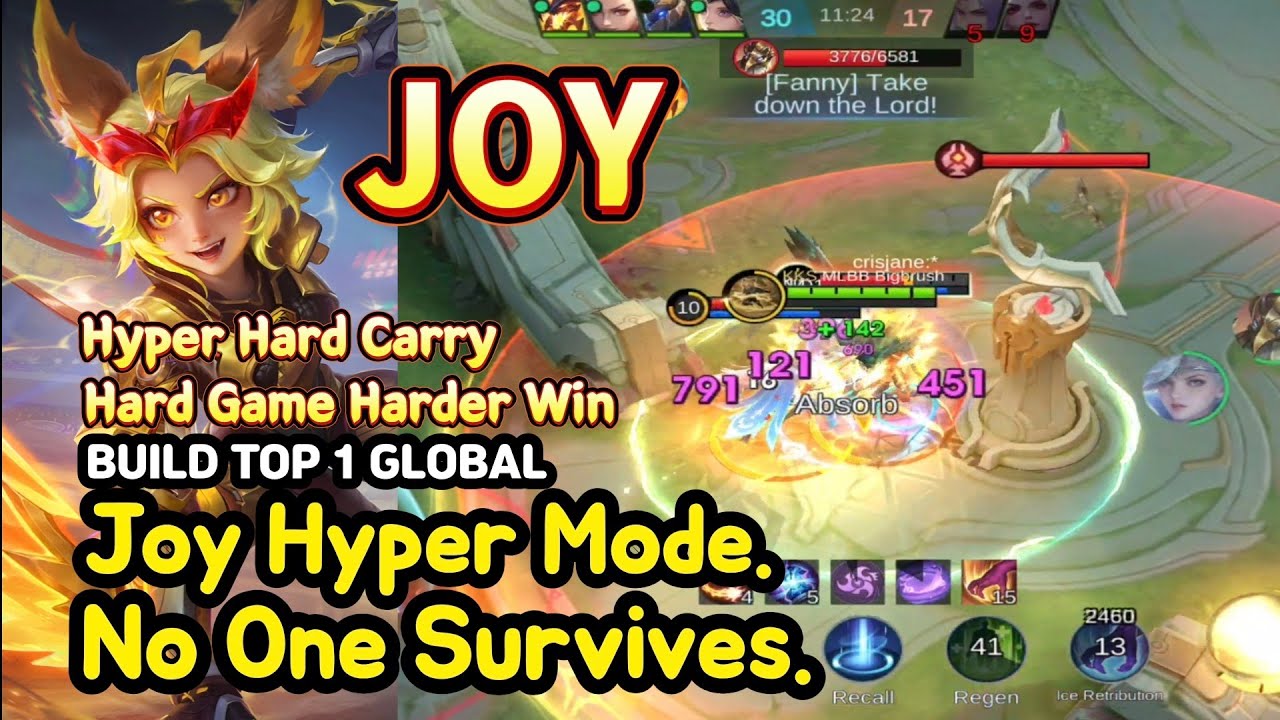 Joy (Mythical Glory): Hyper Hard Carry Win Streak | No One Survives | BUILD TOP1 GLOBAL | MLBB