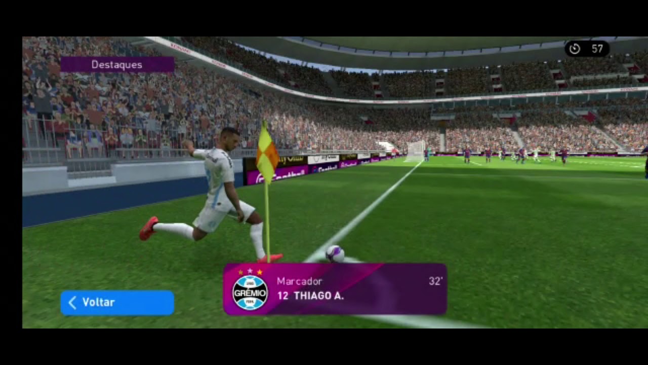 Gol Olímpico no Pes 2020 Mobile