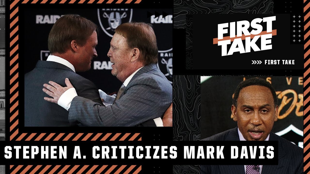 Stephen A. says Mark Davis told on himself with his Jon Gruden response | First Take