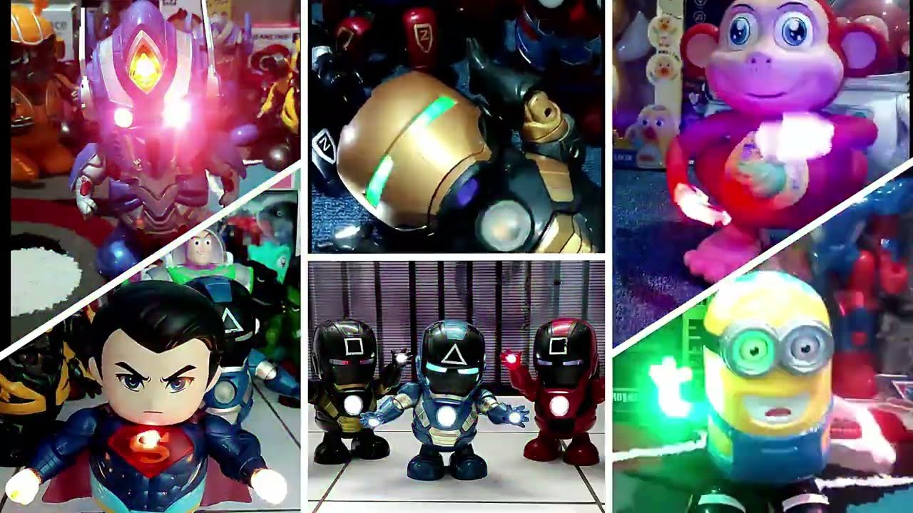 Dancing Robot Squid Game Ironman Robot Joget  PUBG Dog Police