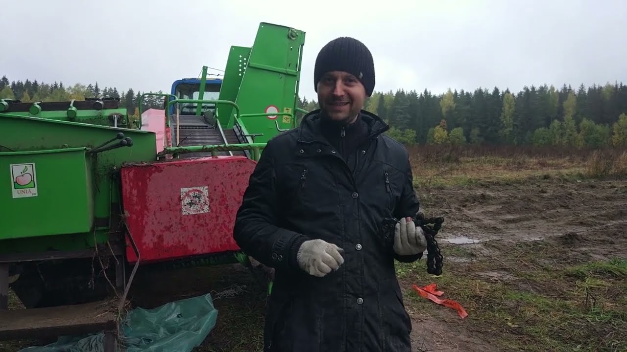 Снова ремонт цепи картофелеуборочного комбайна BOLKO 643. 2 суток сидим без электричества.