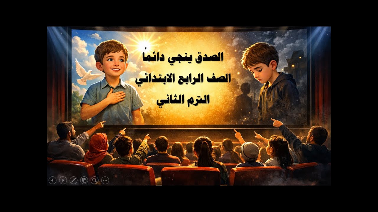 🌟📖 الصدق ينجي دائمًا | الصف الرابع الابتدائي 🏫 | الترم الثاني 📅 | لغة عربية ✏️ |بطريقة أبوية رحيمة😂💖