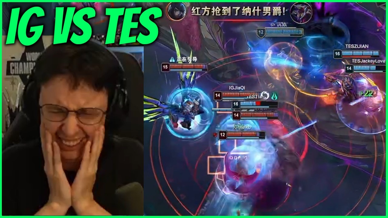 Caedrel Reacts To CHAOTIC Ending Of IG VS TES