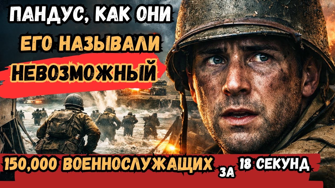 Невероятный пандус, изменивший ход высадки в Нормандии за 18 секунд.