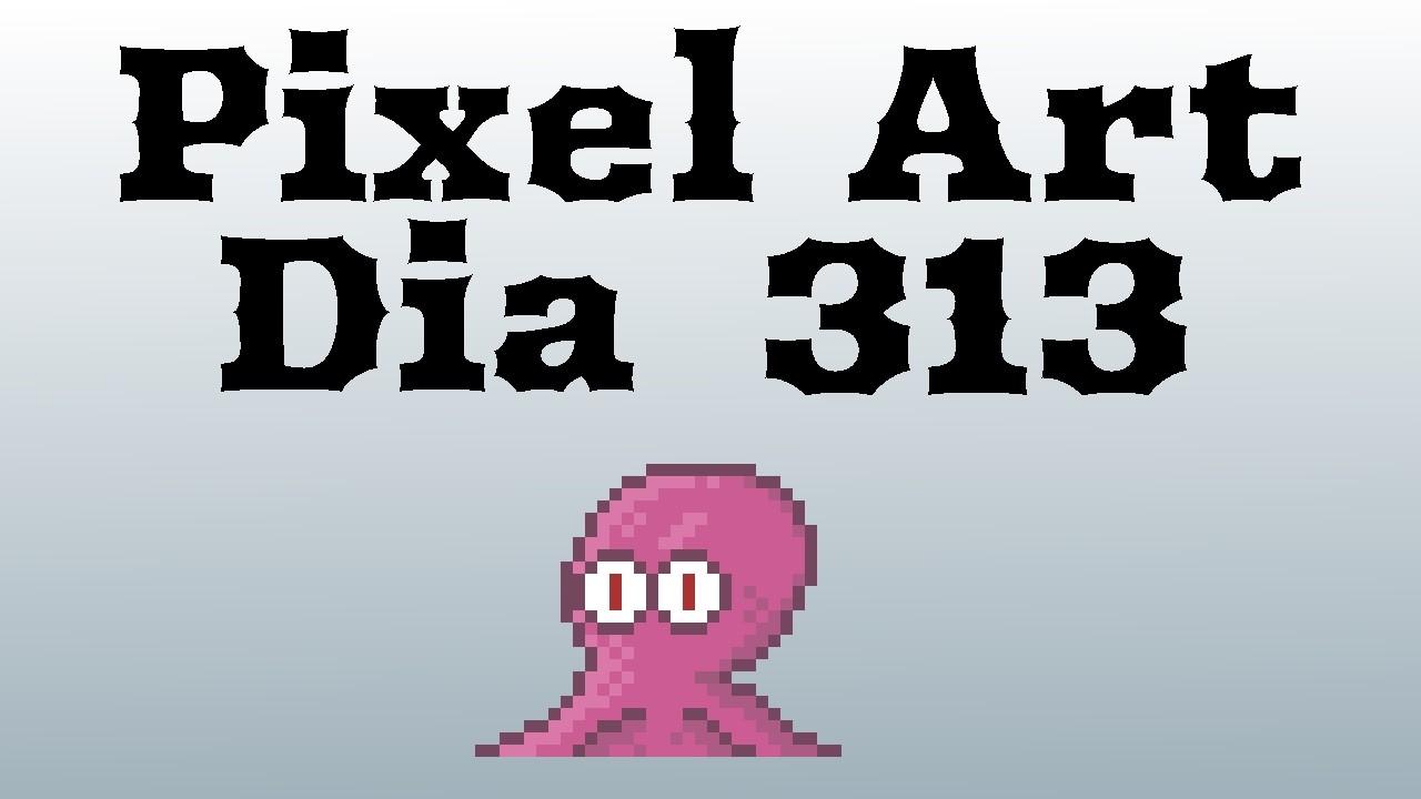 Fazendo Pixel Art até conseguir um emprego - Dia 313 - Polvo