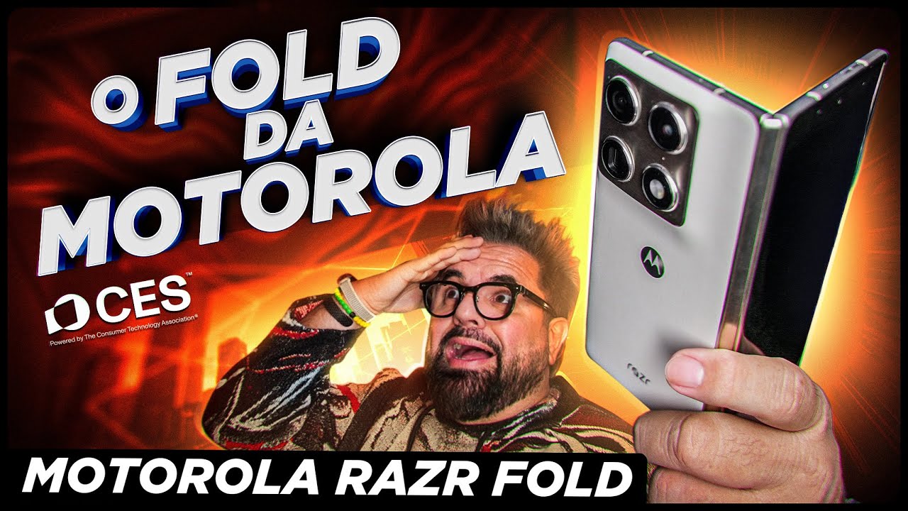 CHEGOU o FOLD da MOTOROLA! Ou melhor, o MOTOROLA RAZR FOLD!