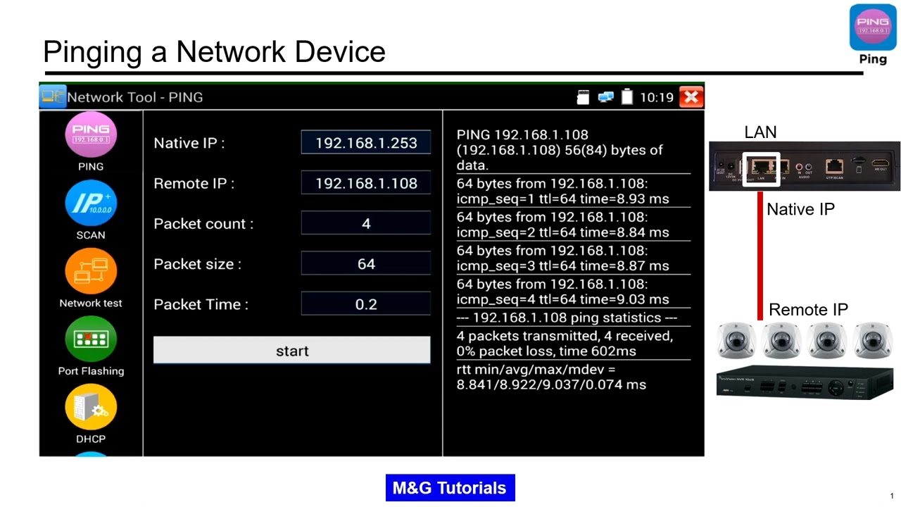 M&G 09   IP Ping   IP CCTV Tester