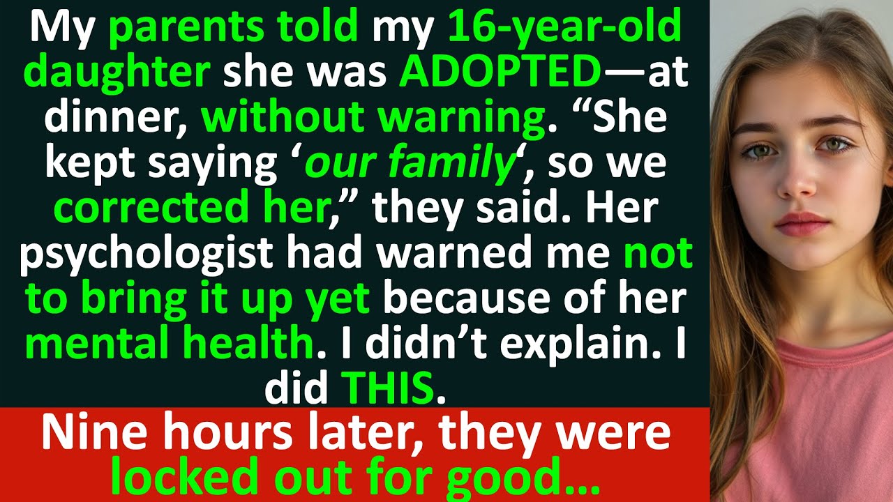 My parents told my daughter that she is NOT “our family”…