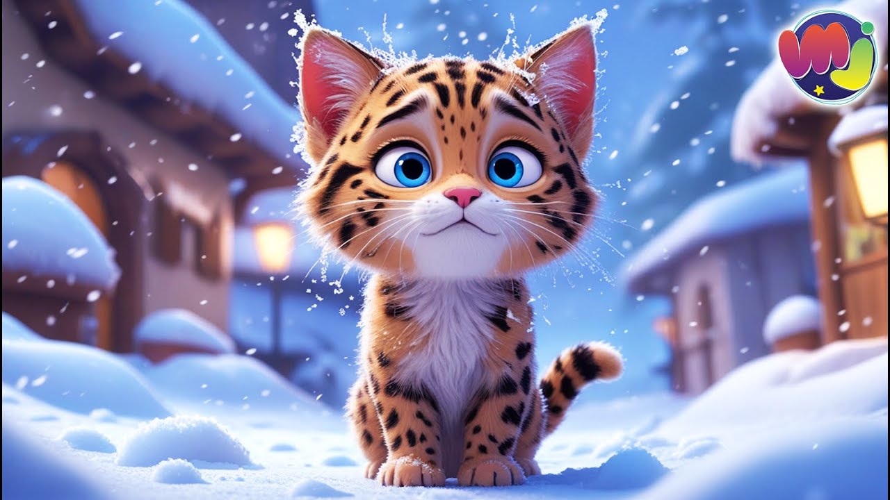 🐱 GATO ABANDONADO en la NIEVE ❄️ &iexcl;Gato leopardo PERDIDO! 💔 Caricaturas de animales
