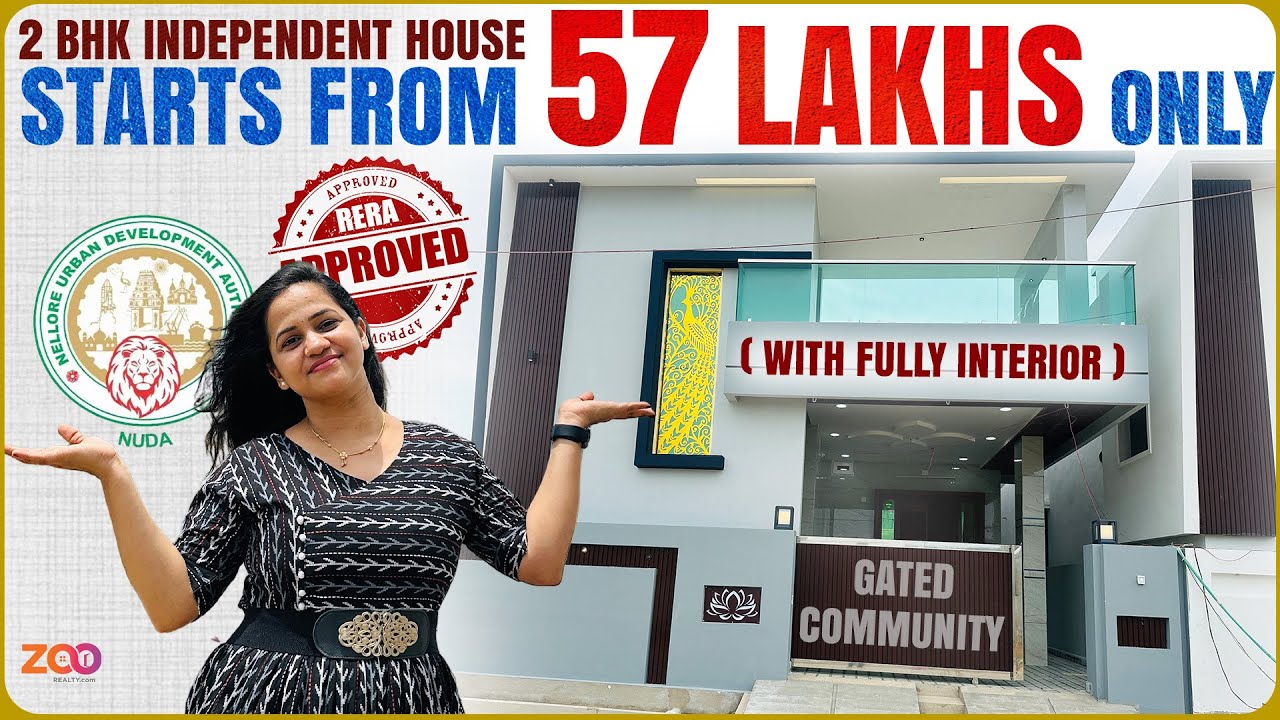 2BHK Independent House for Sale in Nellore | NUDA Approved Gated Community | Houses for Sale