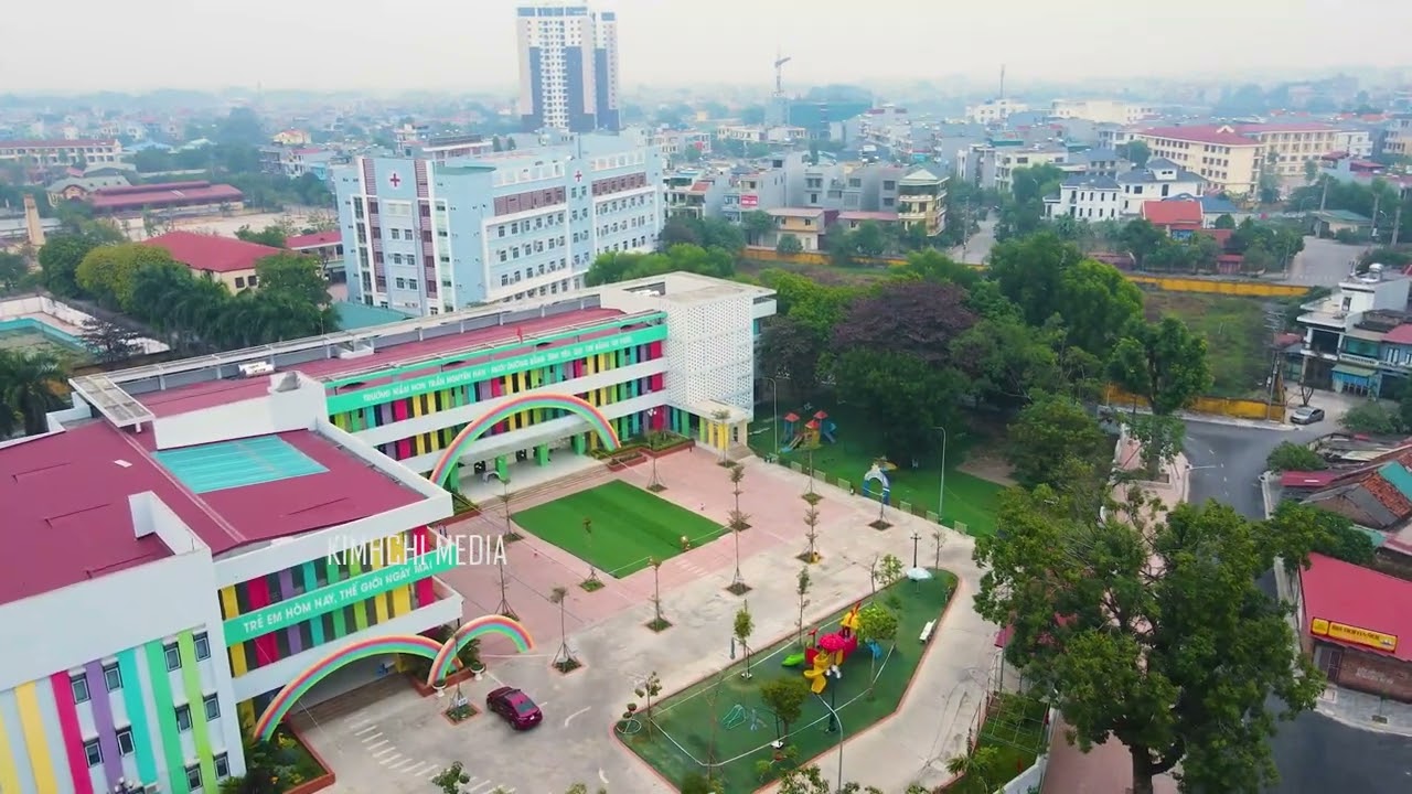 Flycam Trường Cao đẳng Kỹ thuật Công nghiệp Bắc Giang | Trường 2 Bắc Giang