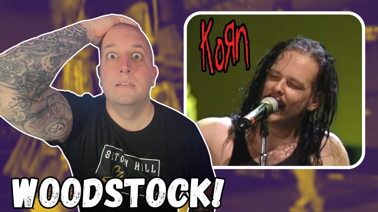 Drummer Reacts To KORN - Blind, Twist, and Chi (Woodstock 99) || They Went Wild!