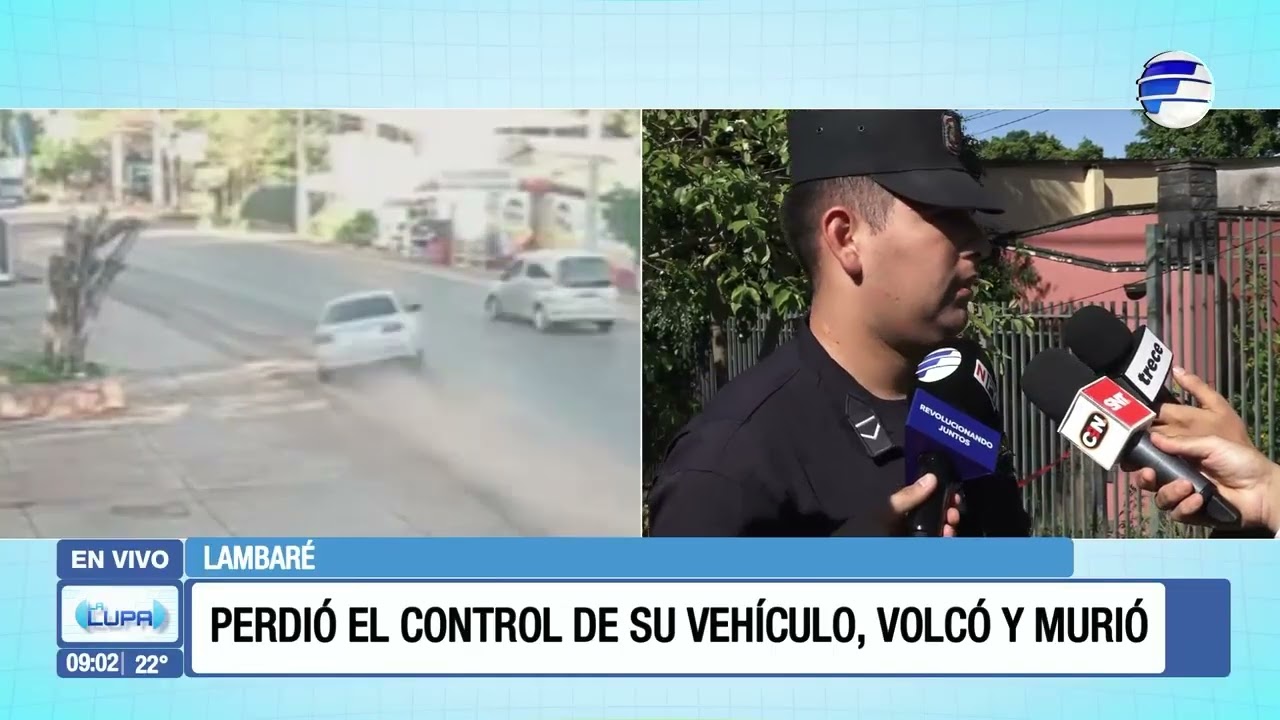 Accidente fatal sobre la Avda Defensores del Chaco en Lambaré