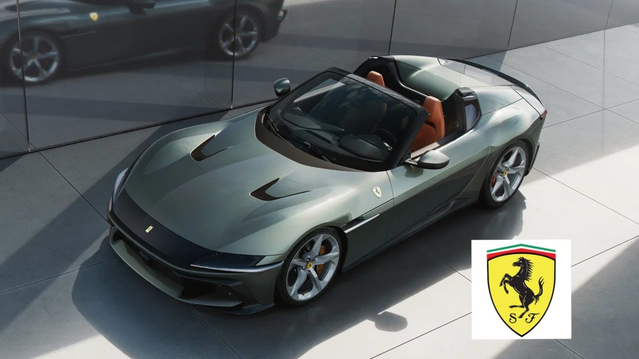 New Ferrari 12 Cilindri Spider Designed for Fast Open Air Driving