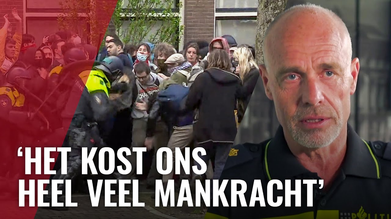 Politie hoopt niet meer ingezet te worden bij UvA-protesten