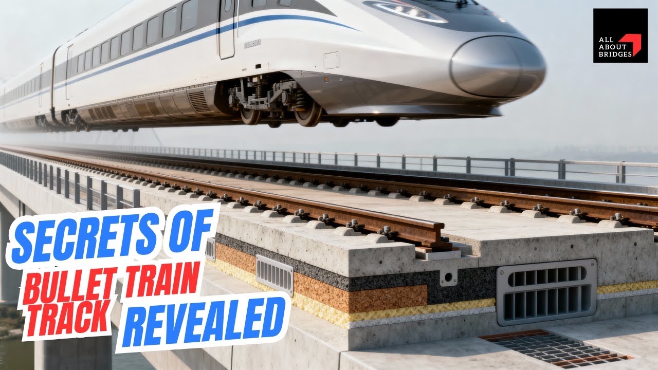 Bullet Train Track | High Speed Track | HSR | J Slab Track System #bullettrains #highspeedtrain