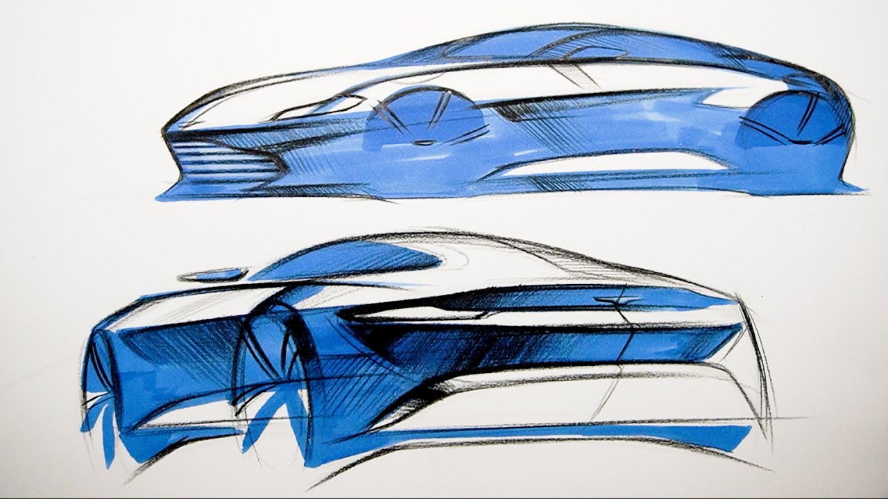 How to draw and design a car (Aston Martin DB10)