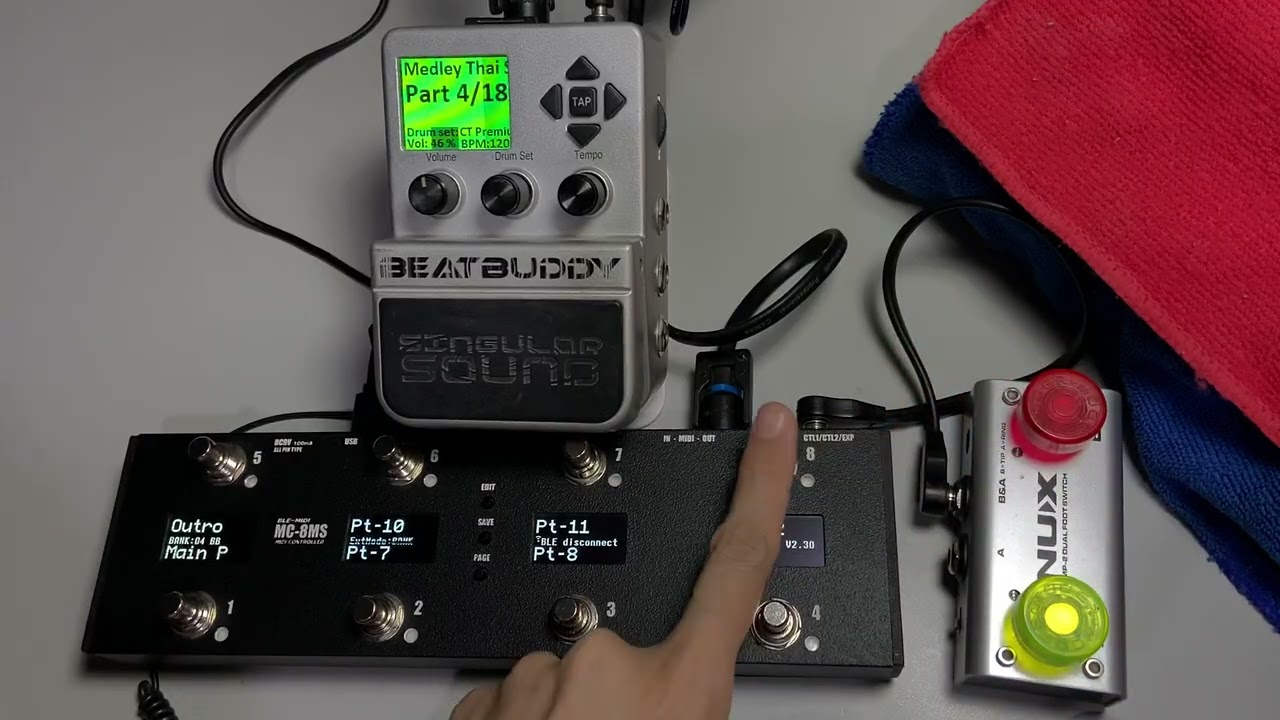 #BeatBuddy x Maxkie Pedal : MIDI Controller MC-8MS