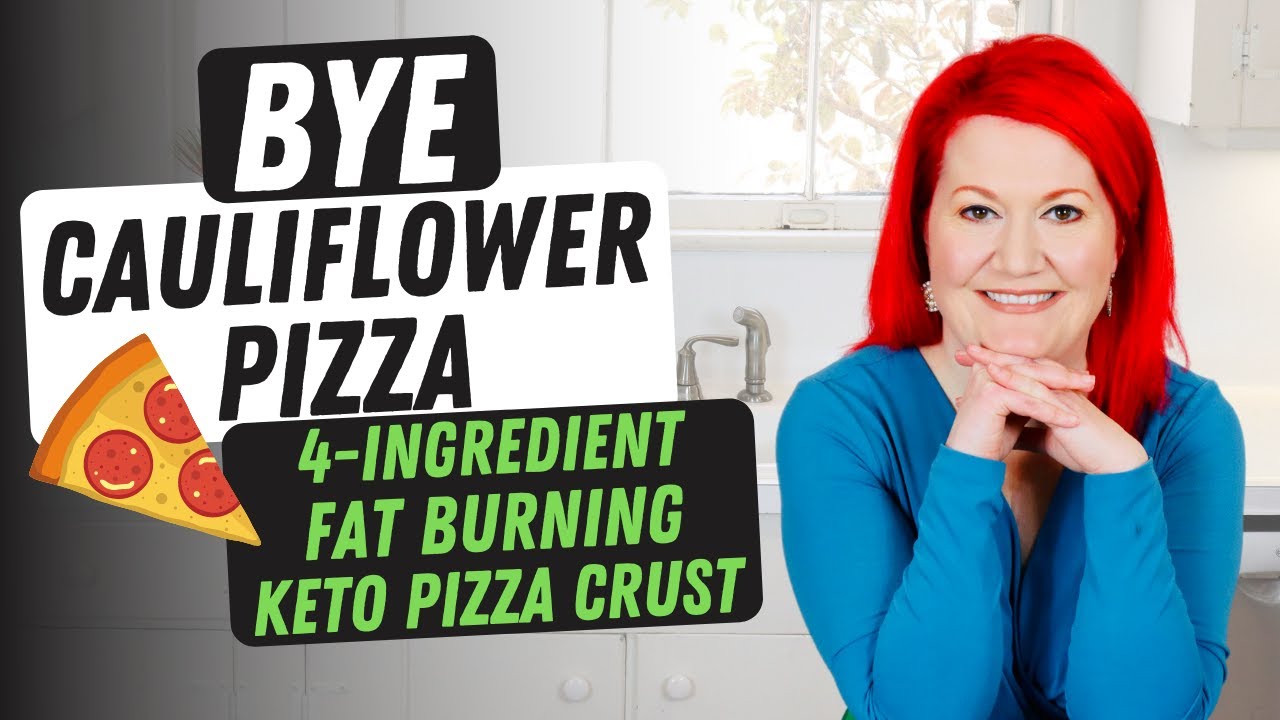 This 4-INGREDIENT Keto Pizza Crust BURNS FAT | No CAULIFLOWER Keto Pizza Crust in 15 MINUTES