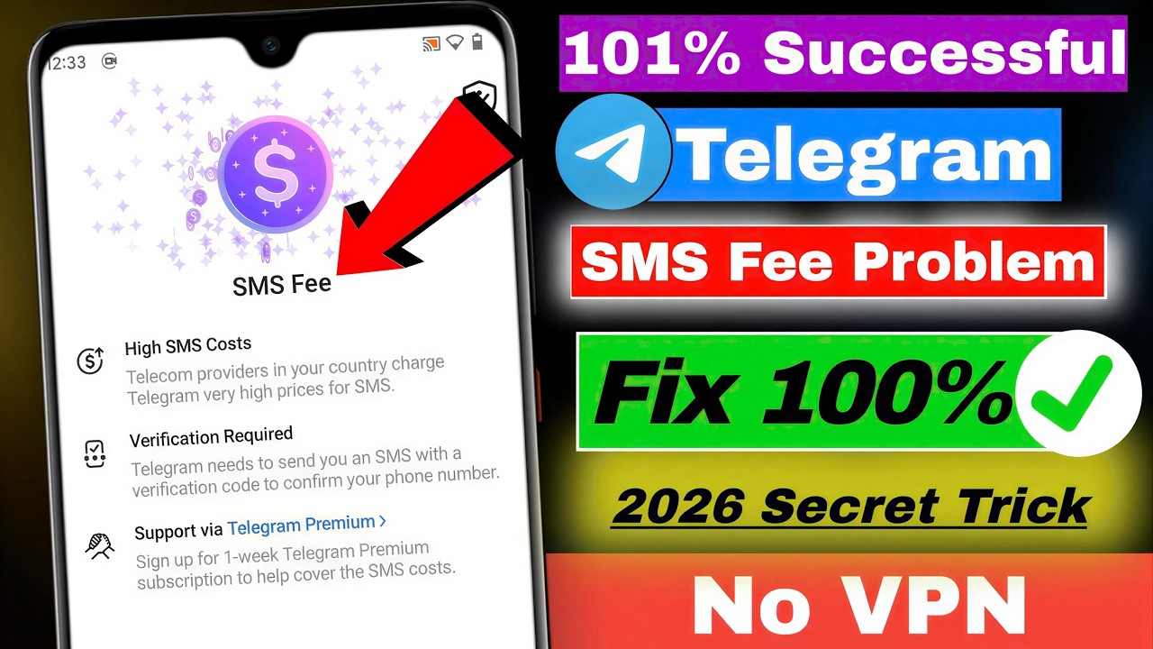 How To Fix Telegram Code SMS Problem (2026) | Fix Telegram SMS Fee Problem | Telegram Login Problem