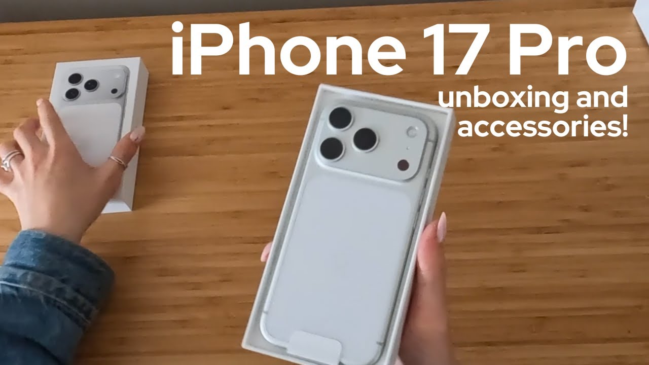  iPhone 17 Pro Unboxing (+ accessories) ☁️ Calm, relaxing & aesthetic vibes.