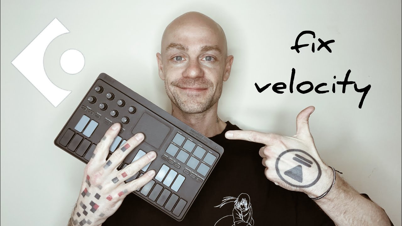 как ывровнять чувствительность нот в cubase (fix velocity)