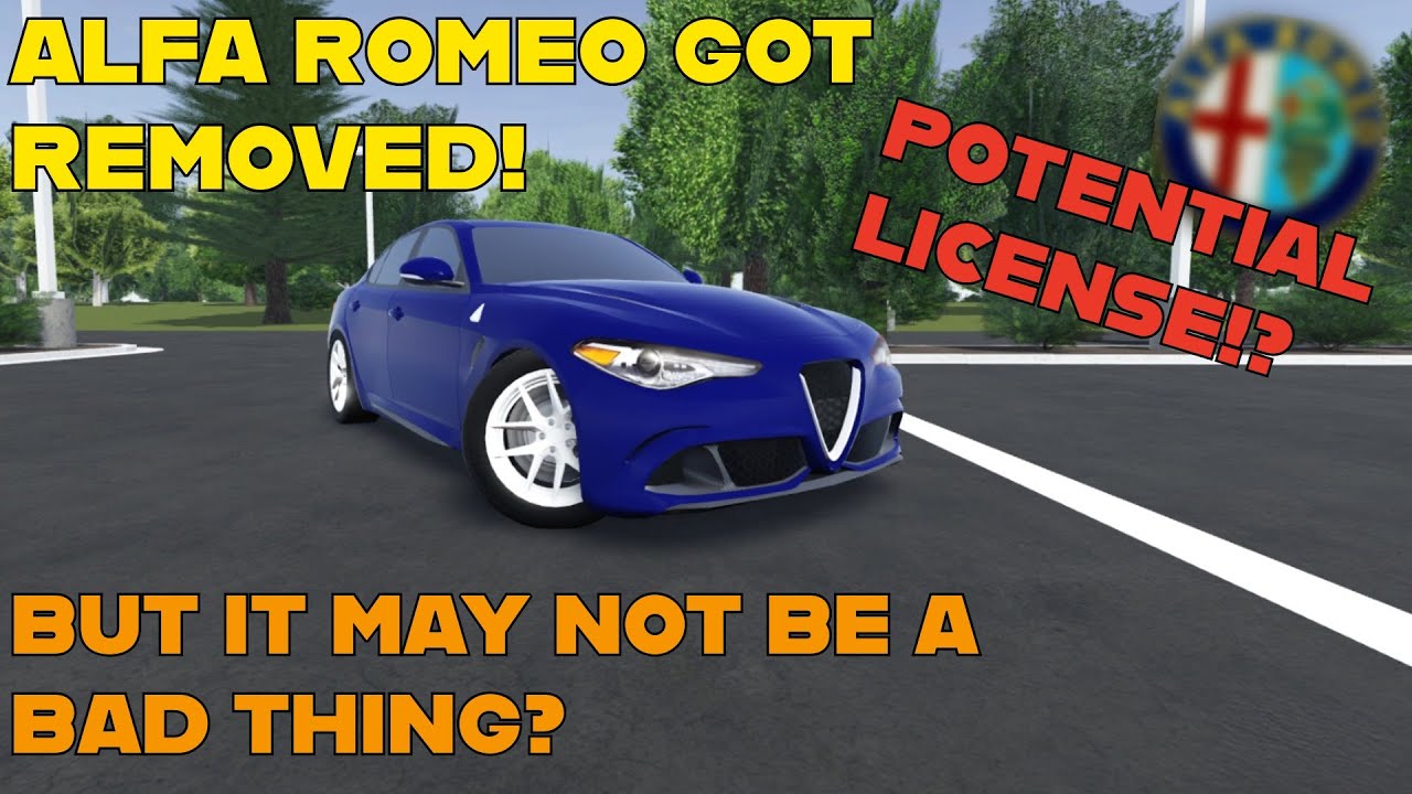 ALFA ROMEO GOT REMOVED IN GREENVILLE! BUT IT MIGHT NOT BE A BAD THING!? (Roblox)