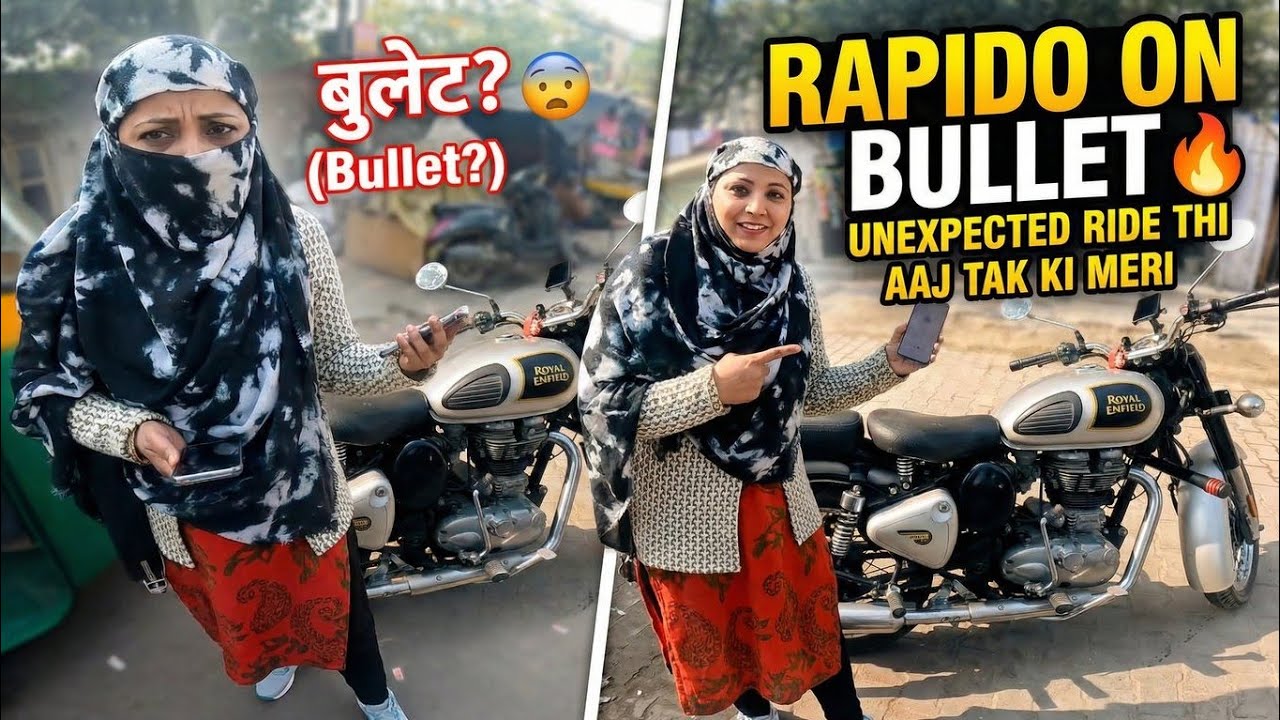 Rapido Girl Shocked on My Bullet 350 😳 | Reaction You Won’t Believe! rahul jha Motovlog #rapido 