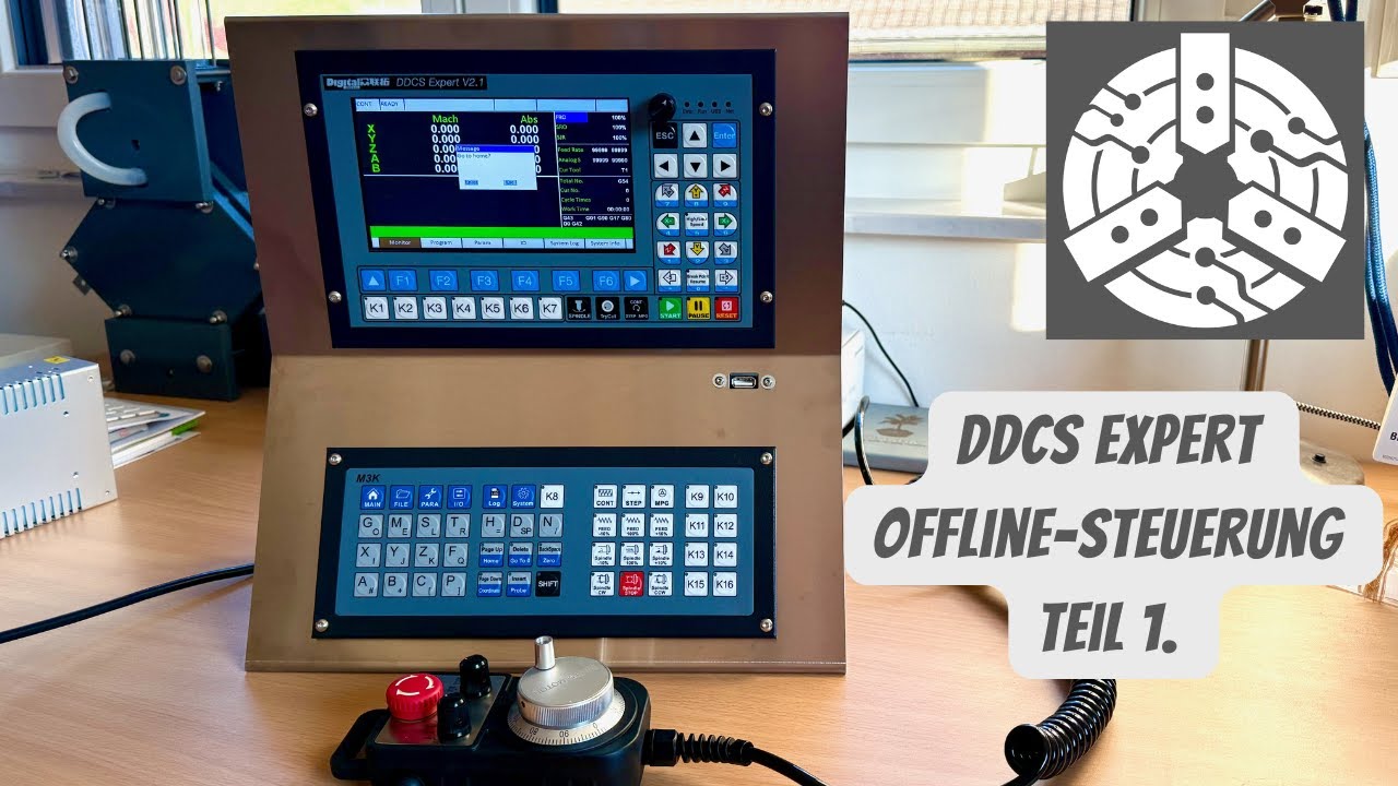 CNC Offline Steuerung DDCS Teil 1: Erste Schritte und aktivieren der Tastatur.