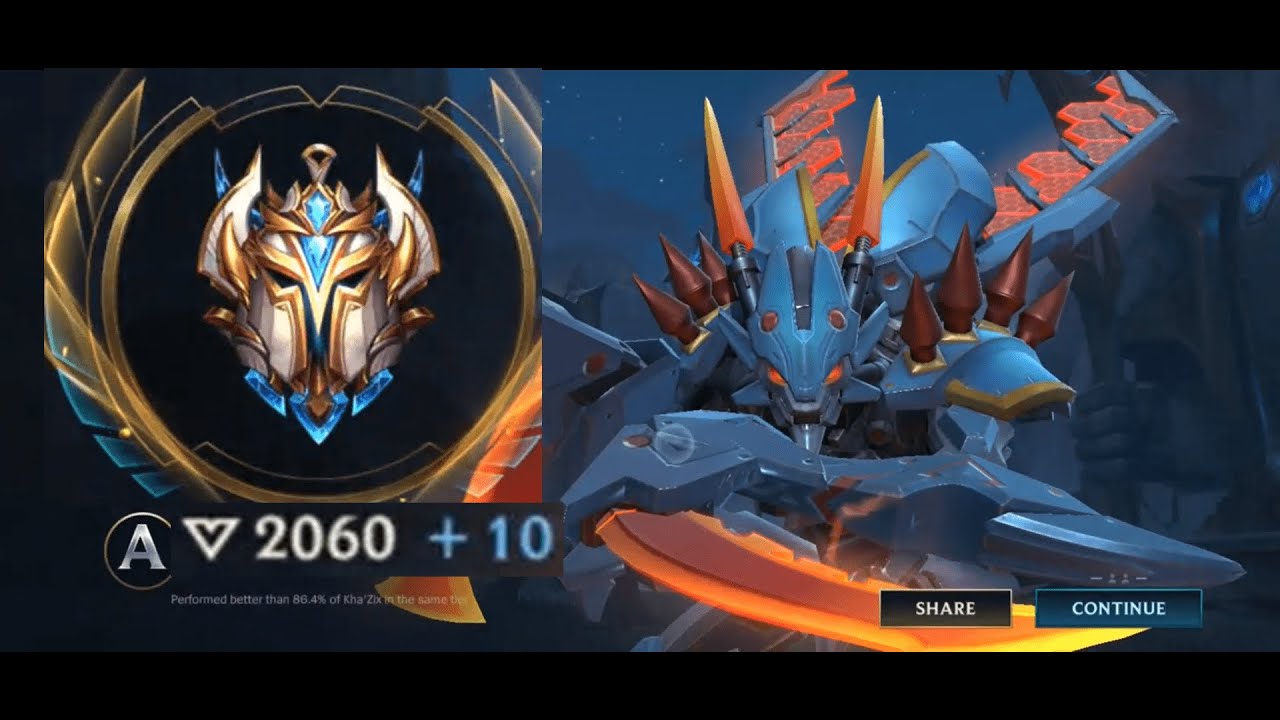 RANK 1 EU LEAGUE OF LEGENDS WILD RIFT - CHALLENGER KHAZIX GAMEPLAY #1