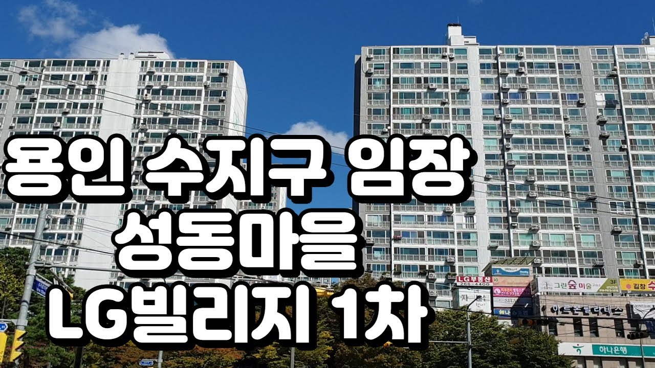 vlog | 용인 수지구 임장 | 성복동 | 성동마을 LG빌리지 1차아파트 | 수지 대형평형 | 성복천 산책
