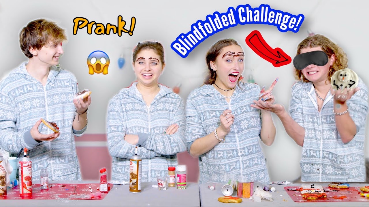 Blindfolded Cookie Decorating Challenge | Prank | McKenzi and Reif