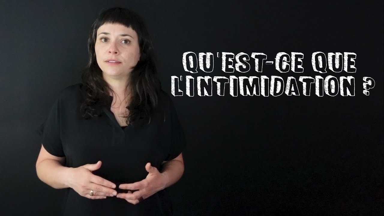 QU’EST-CE QUE L’INTIMIDATION? - La Fourmilière