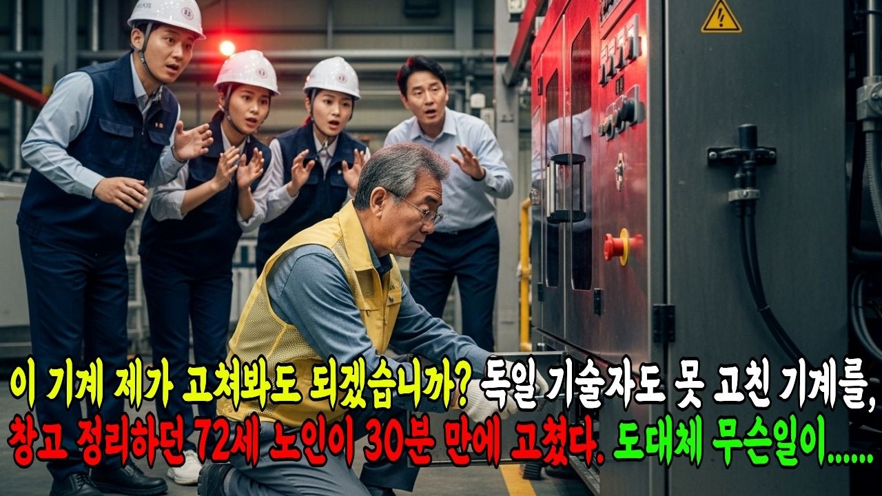 독일 기술자도 못 고친 기계를, 창고 정리하던 72세 노인이 30분 만에 고쳤다 #오디오북 #감동사연