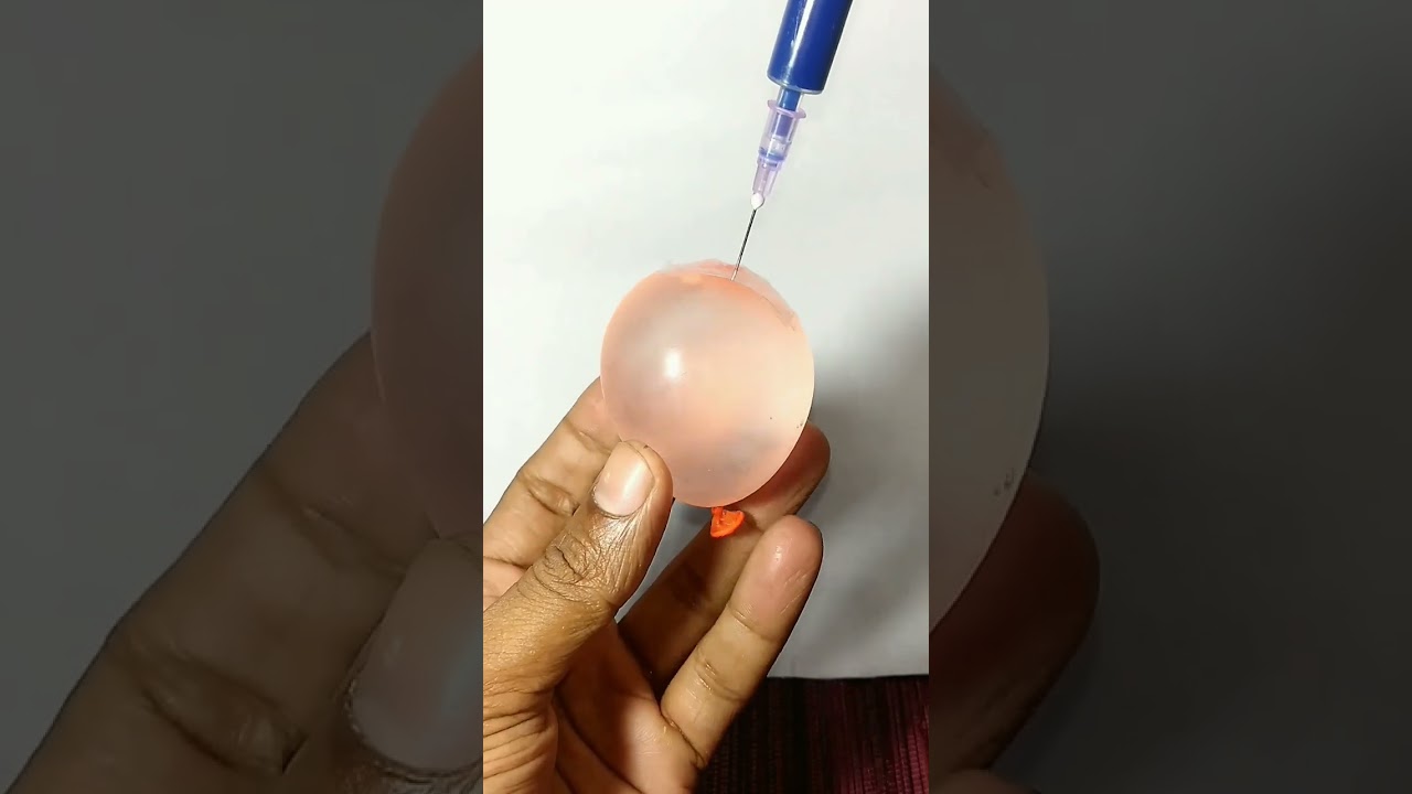 🎈Balloon vs Syringe💉 #shorts Experiment by power gear #shorts#short#shortvideo#powergear#m4tech