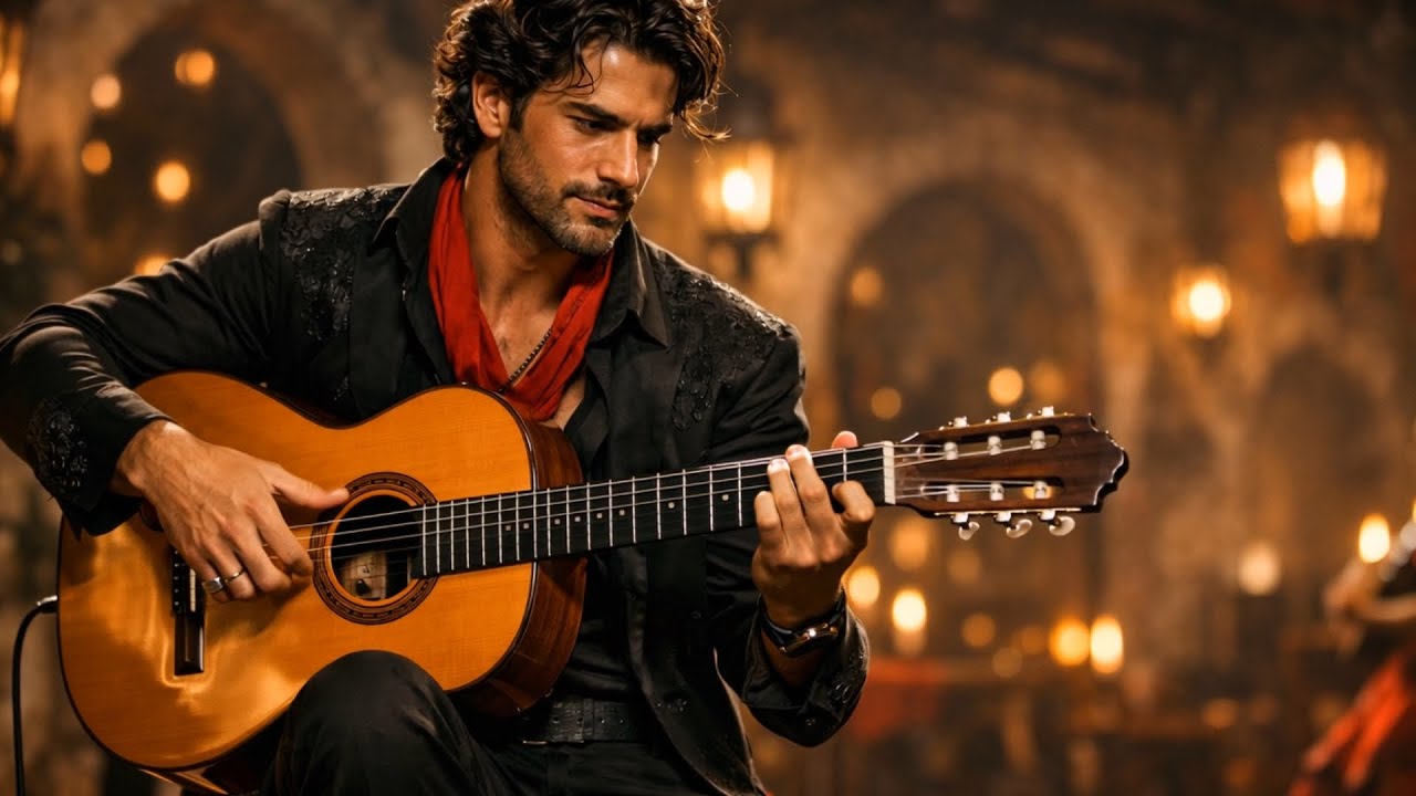 🎸Echoes of Flamenco: Historic Guitar Styles & Sounds | Dreamy Guitar Sounds🧠 #flamencoguitar