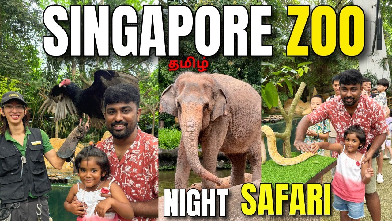 SINGAPORE ZOO and NIGHT SAFARI | தமிழ் | Singapore Vacation  Ep - 04