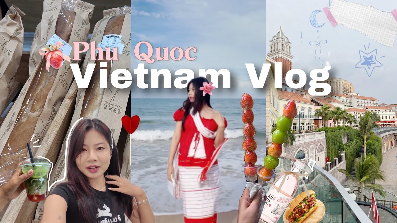Видеоблог о Вьетнаме 🇻🇳: Остров Фукуок 🏝️ || исследование ночного рынка 🎐мини-тур по комнатам + е...