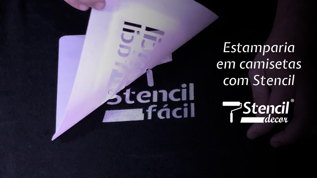 COMO ESTAMPAR CAMISETA COM STENCIL - STENCIL DECOR